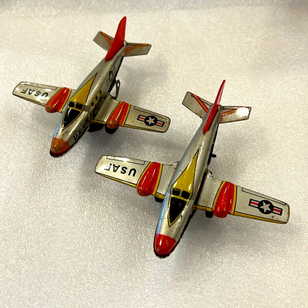 Showa retro tin vintage airplanes us Air Force